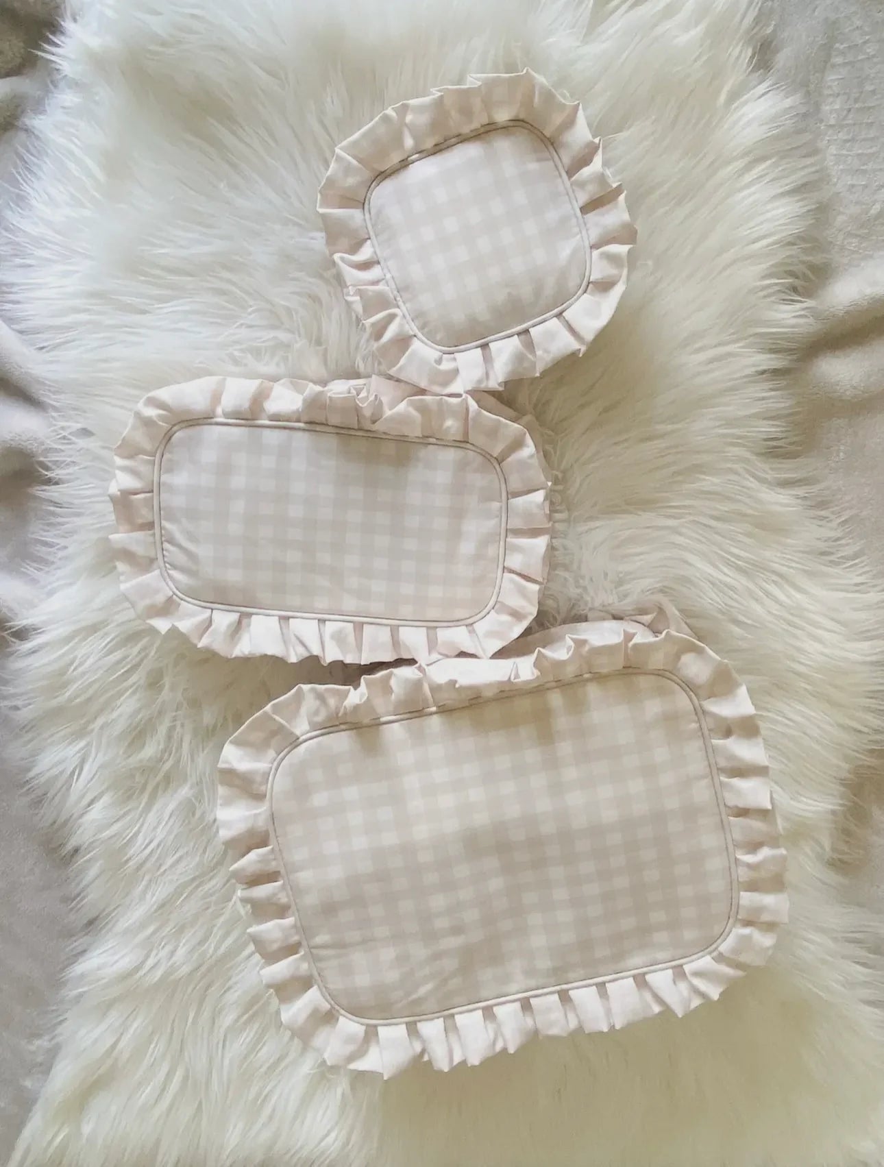 Ruffle Makeup Bags