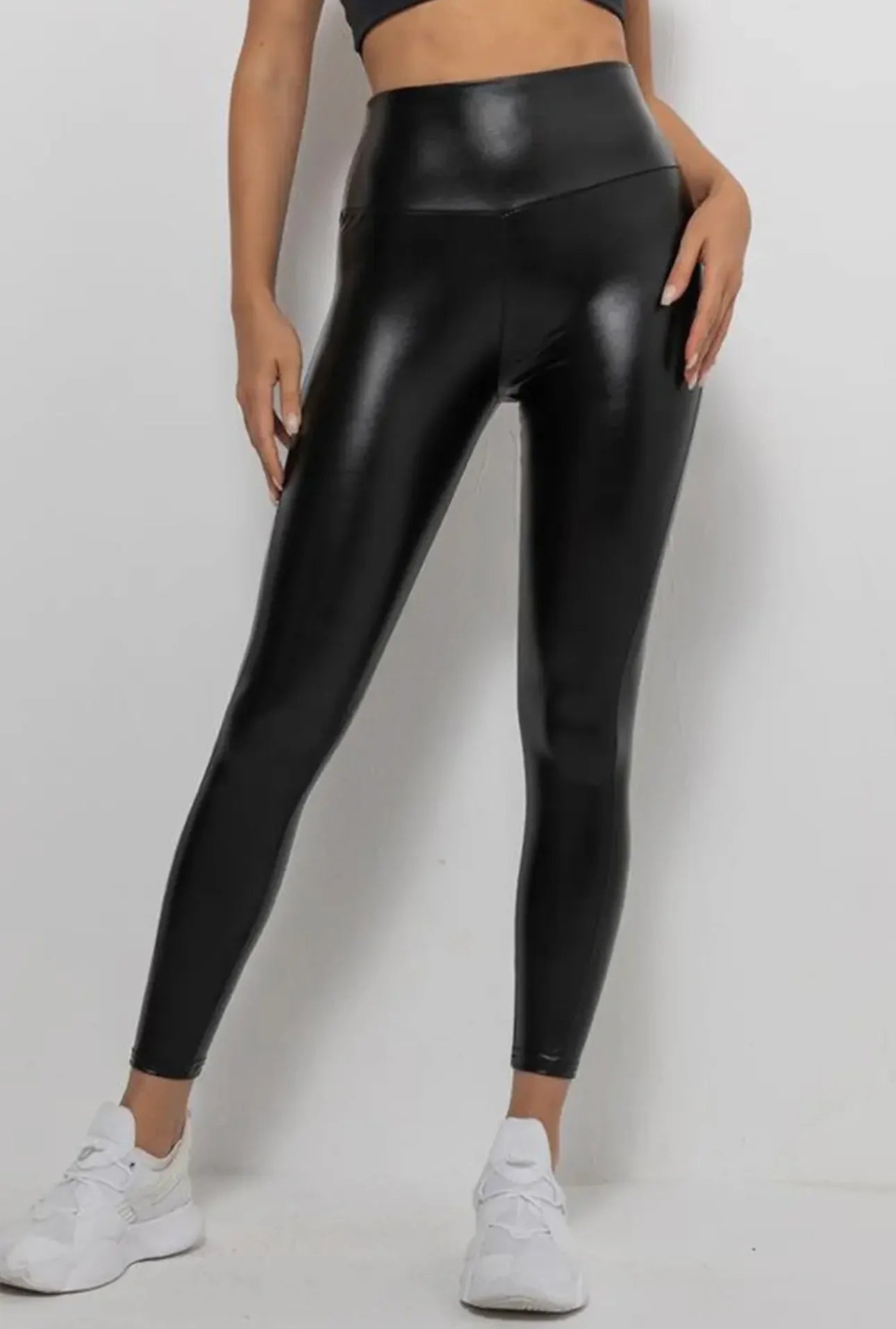 Black Leather Leggings